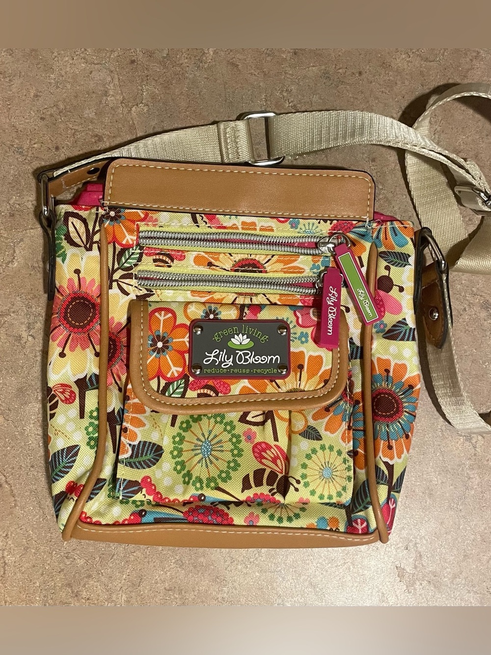 Lilly Bloom Floral Crossbody Purse NWOT